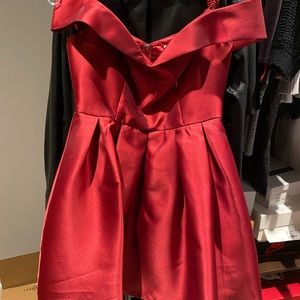Red off the shoulder Special Occasions dress